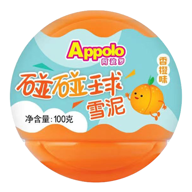 Appolo阿波罗 碰碰球(香橙味)雪泥100克
