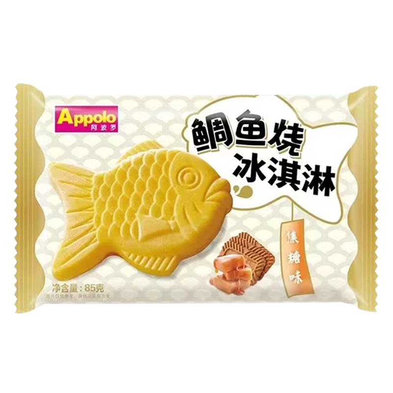 Appolo阿波罗 鲷鱼烧(焦糖味)冰淇淋85克