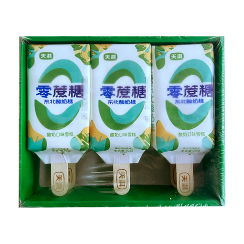 天淇 零蔗糖东北酸奶糕(酸奶口味)雪糕70克*6支