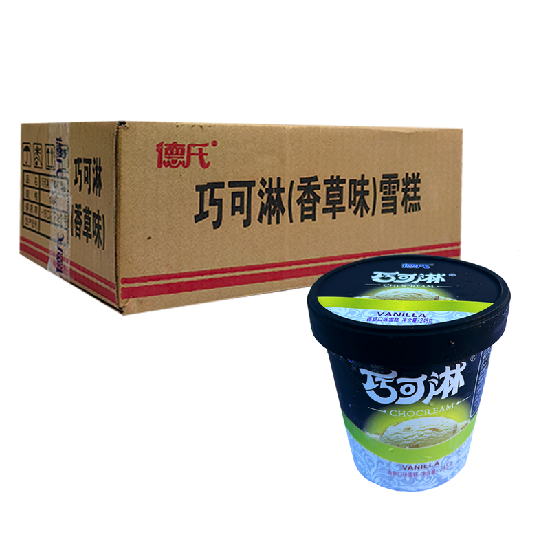 【15元】德氏 巧可淋(香草口味)雪糕245克*6杯