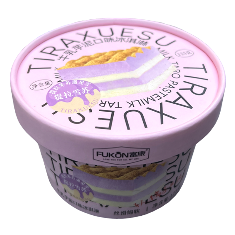 富康 提拉雪苏(牛乳芋泥口味)冰淇淋125克