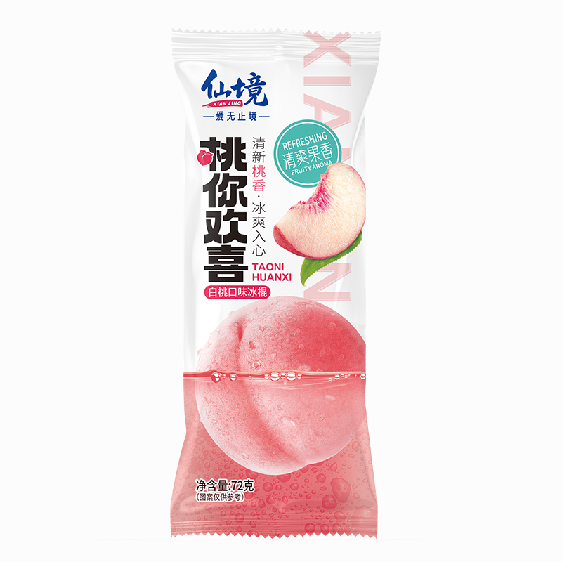 仙境 桃你欢喜(白桃口味)冰棍72克