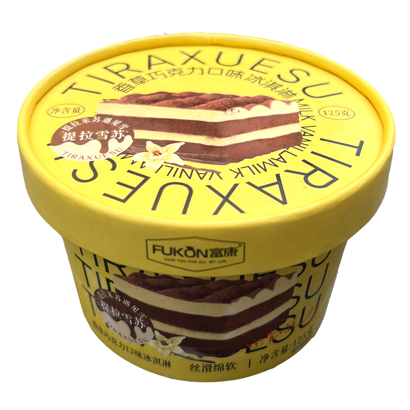 富康 提拉雪苏(香草巧克力口味)冰淇淋125克