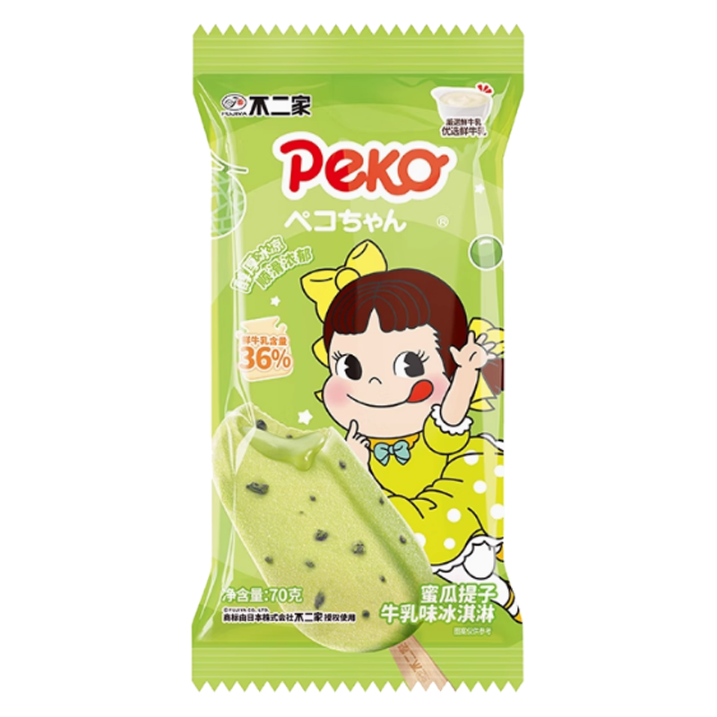 不二家 蜜瓜提子牛乳味冰淇淋70克
