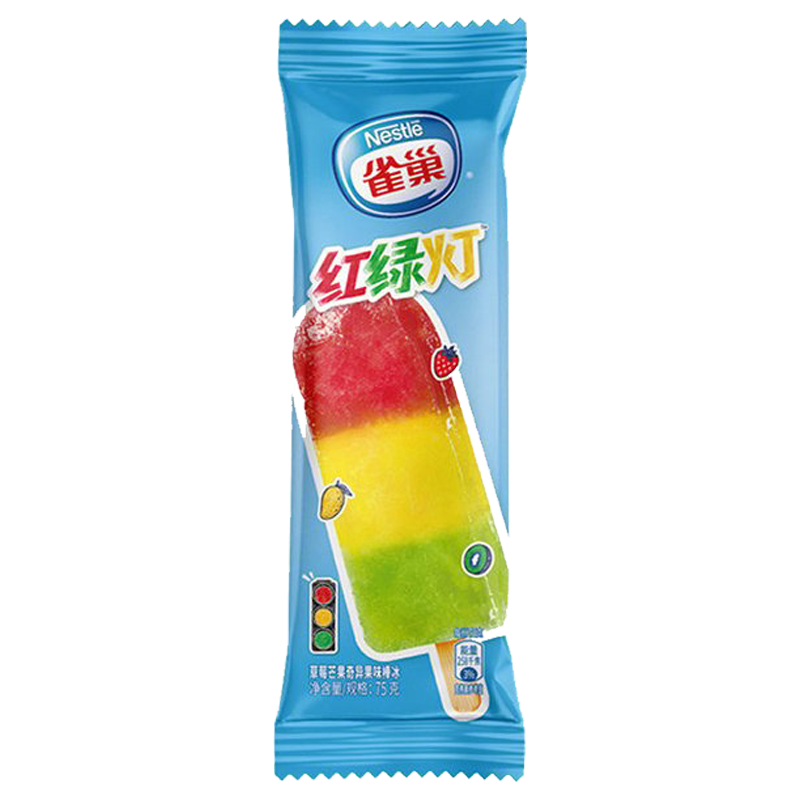 雀巢 红绿灯(草莓芒果奇异果味)棒冰75克