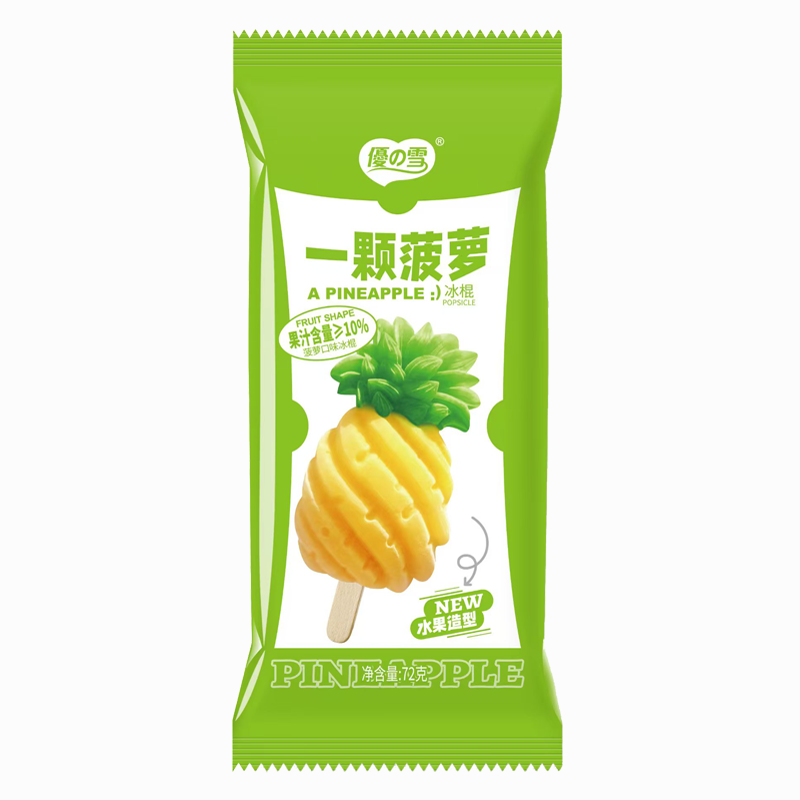 美思奇優の雪 一颗菠萝(菠萝口味)冰棍72克