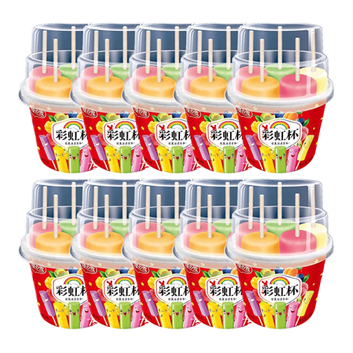 【3元】美思奇優の雪 彩虹杯(水果口味)雪糕100克*10杯