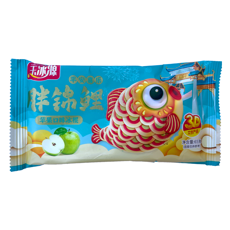玉冰源 胖锦鲤(苹果口味)冰棍65克