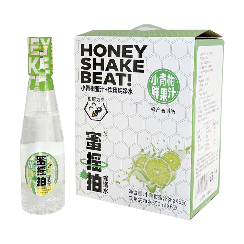 蜜摇拍 小青柑蜂蜜水 小青柑蜜汁36克+饮用纯净水350毫升*6瓶