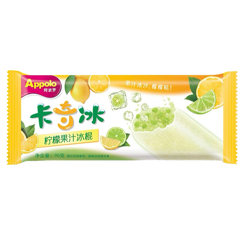 Appolo阿波罗 卡奇冰柠檬果汁冰棍90克