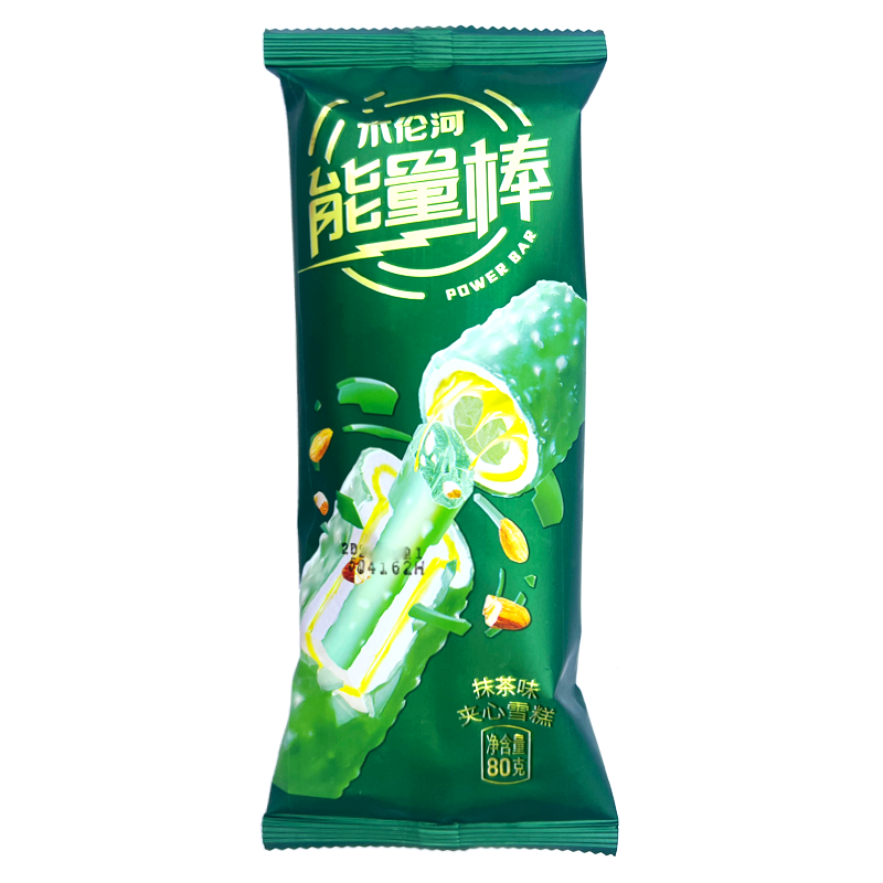 木伦河 能量棒(抹茶味)夹心雪糕80克
