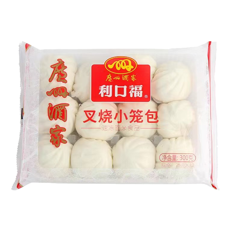 广州酒家利口福 叉烧小笼包12个装300克