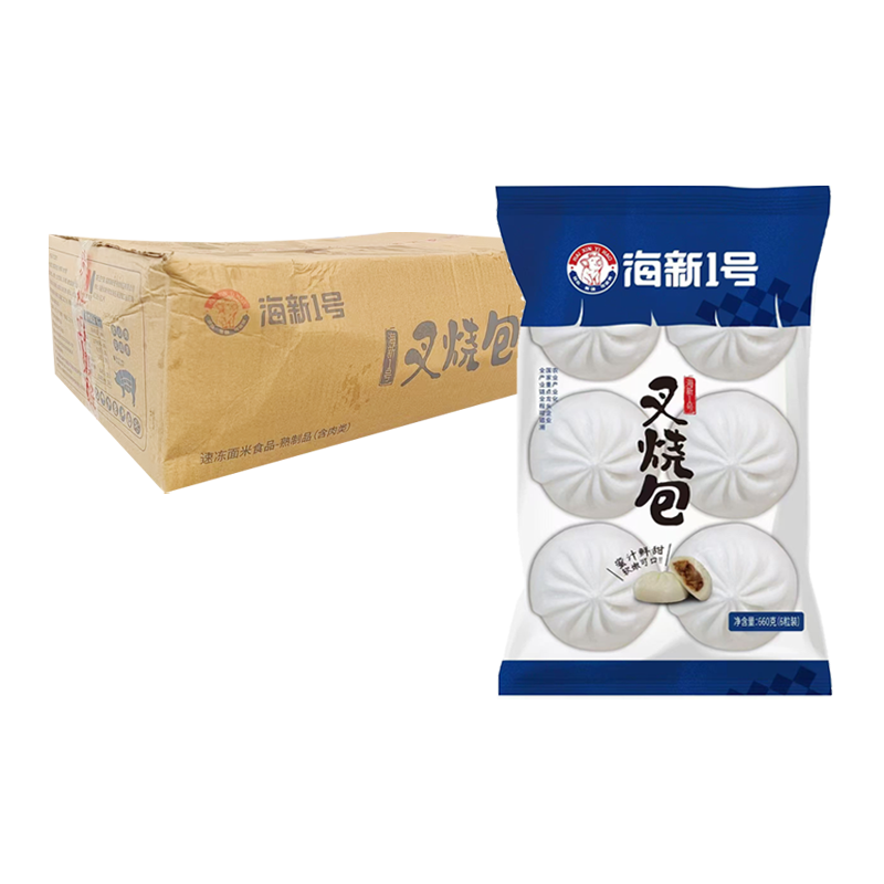 【23元】海新1号 叉烧包6粒装660克*12包