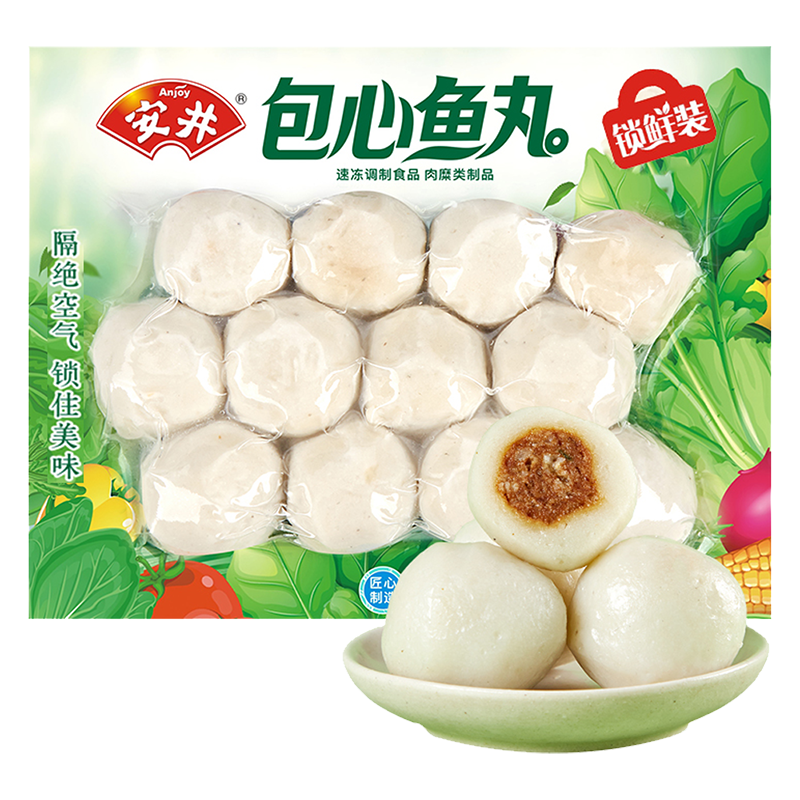 安井 包心鱼丸锁鲜装240克