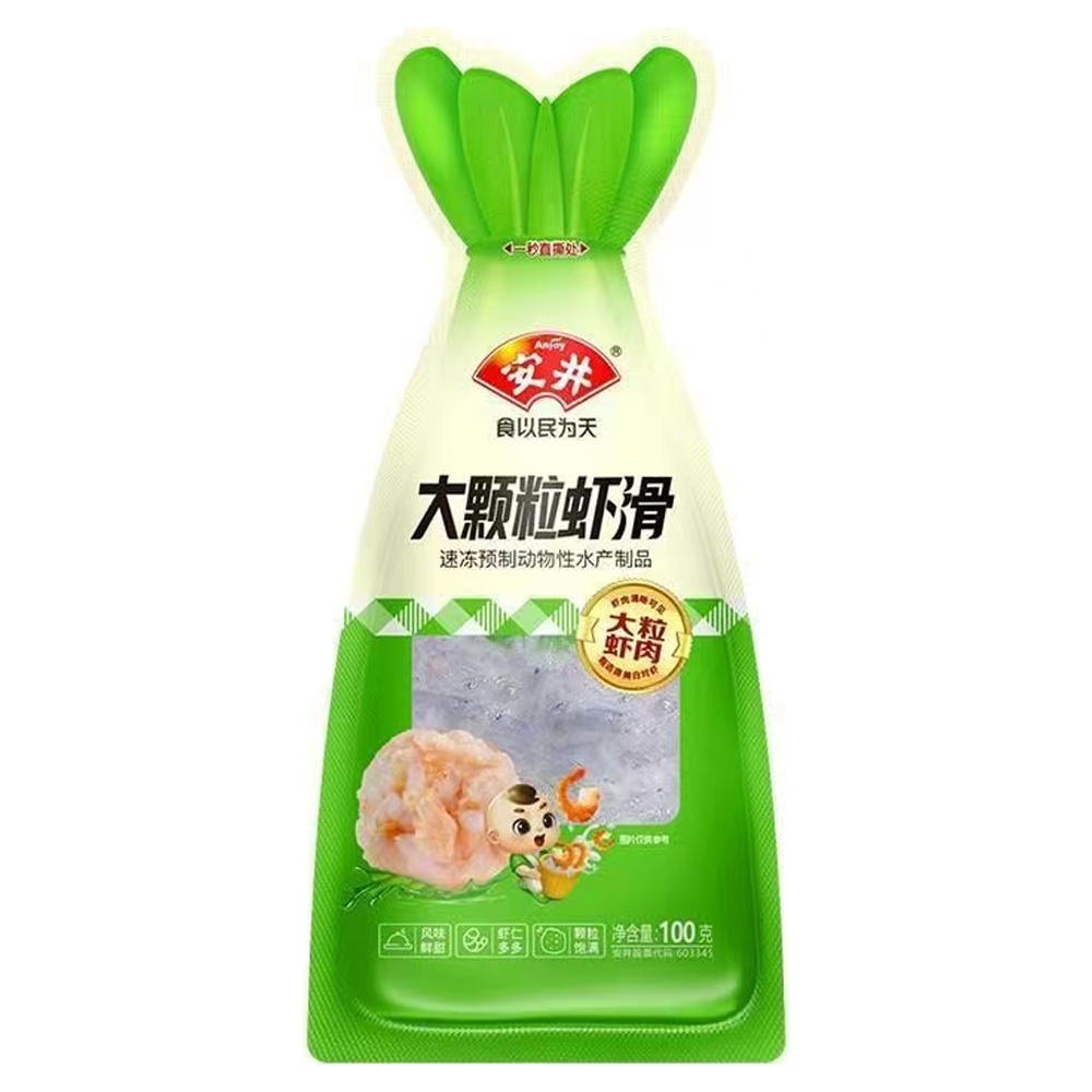 安井 大颗粒虾滑100克