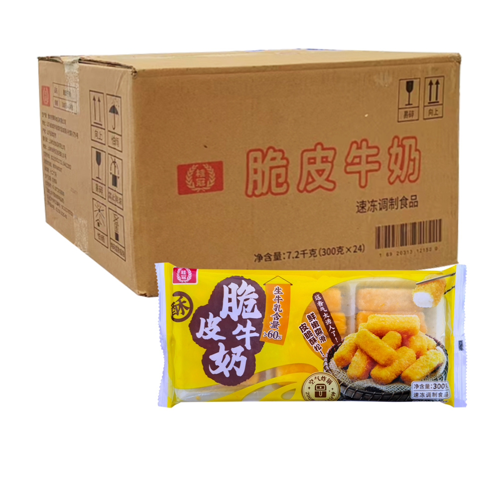 【12元】桂冠 脆皮牛奶300克*24包