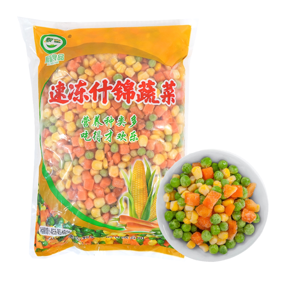 【7元】颗蜜 速冻什锦蔬菜粒1千克*1包
