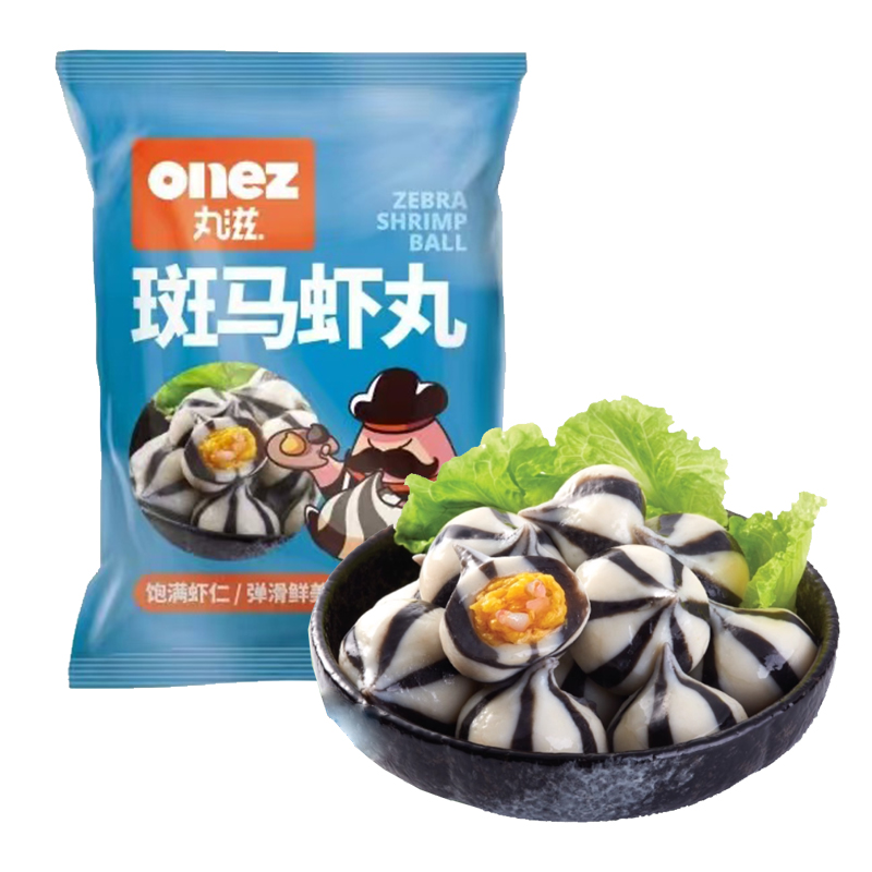 丸滋 斑马虾丸240克