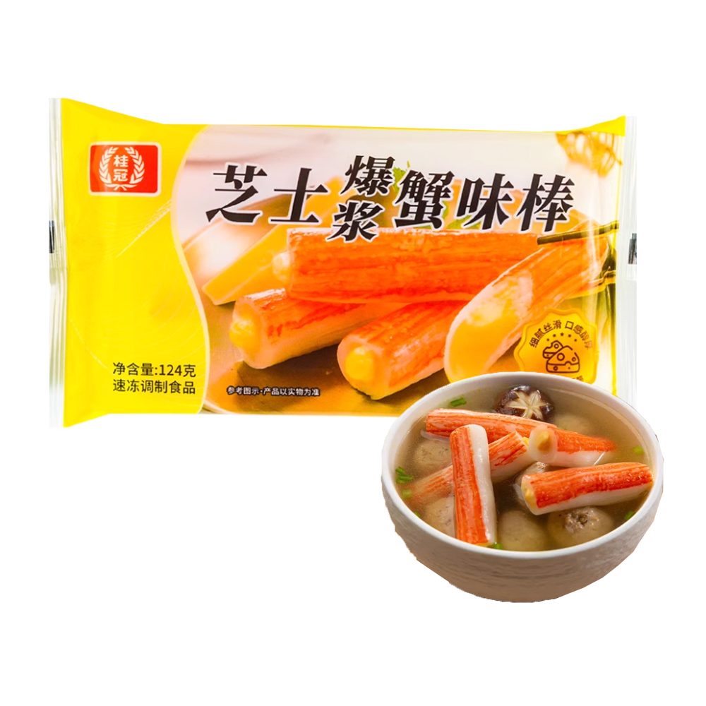 桂冠 芝士爆浆蟹味棒124克