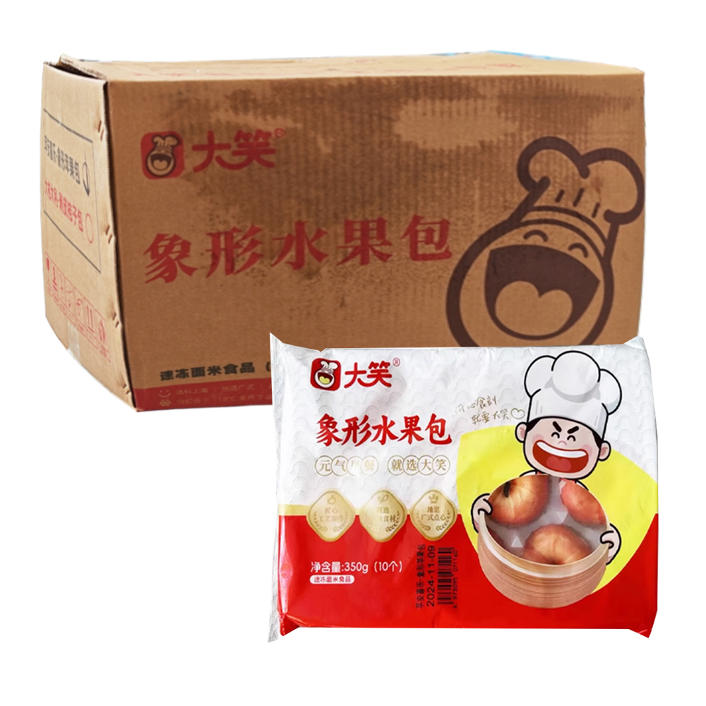 【16元】大笑 象形水果包(苹安喜乐)苹果包10个装350克*12包