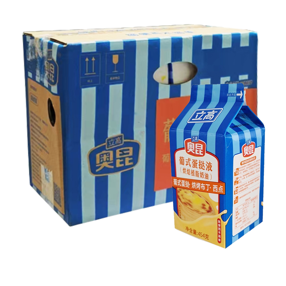 【15元】奥昆 葡式蛋挞液454克*12盒

