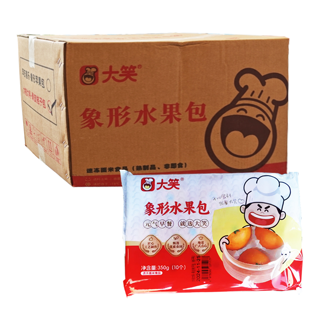 【16元】大笑 象形水果包(大桔大利)剥皮桔子包10个装350克*12包