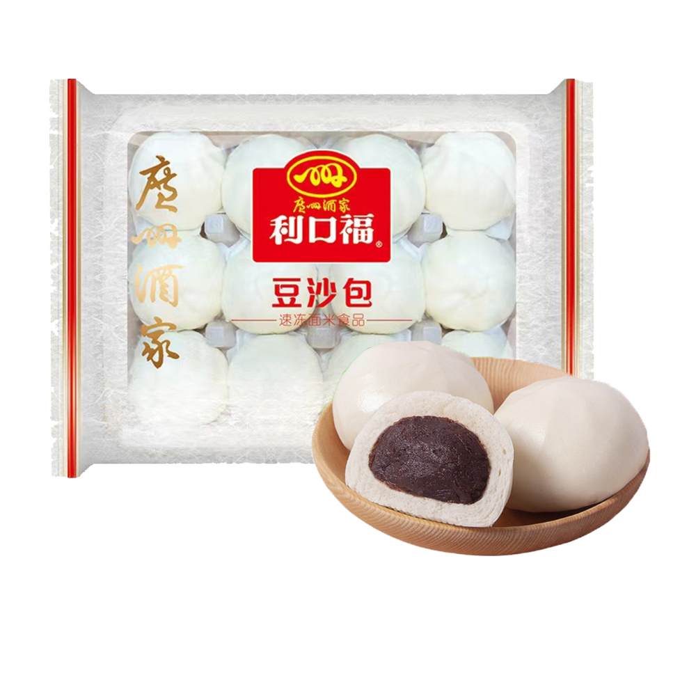 广州酒家利口福 豆沙包12个装300克