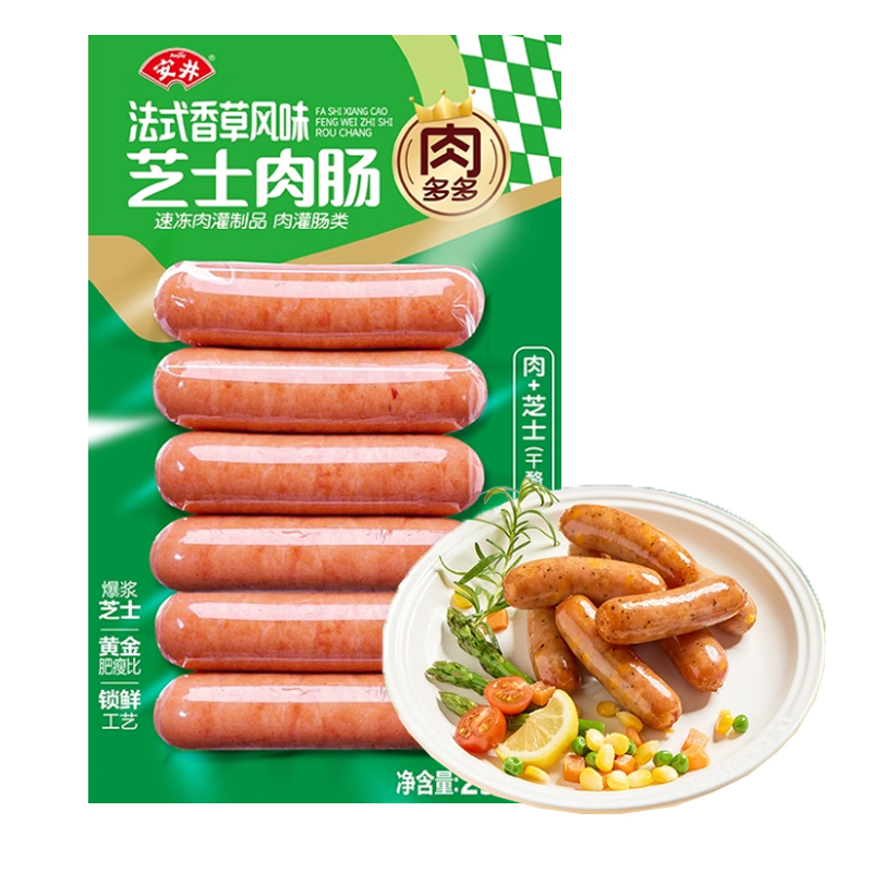 安井 法式香草风味芝士肉肠250克