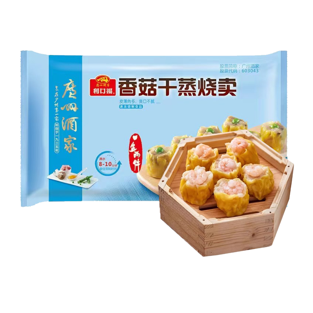 广州酒家利口福 香菇干蒸烧卖12个装210克