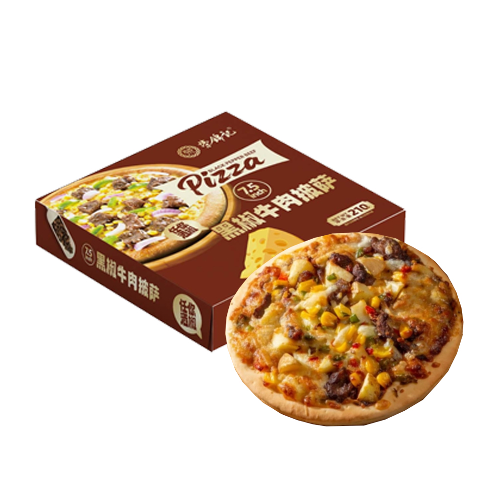 荣锦记 黑椒牛肉披萨7.5寸210克
