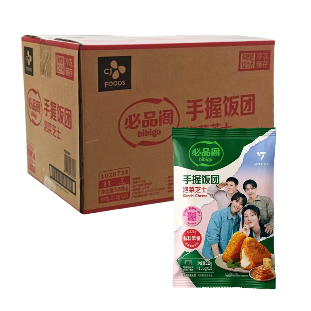  【12元】必品阁 泡菜芝士手握饭团210克*28包
