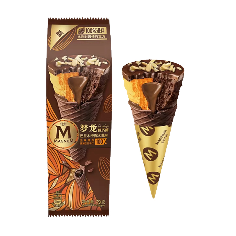 和路雪 梦龙醇巧筒(巴旦木橙香口味)冰淇淋79克
