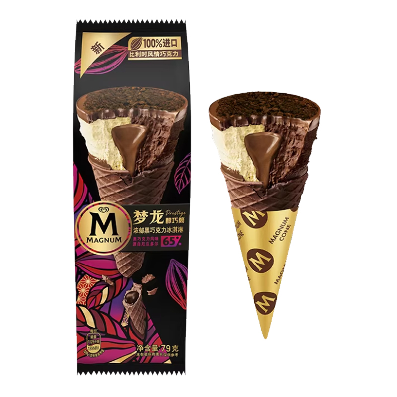 和路雪 梦龙醇巧筒(浓郁巧克力口味)冰淇淋79克
