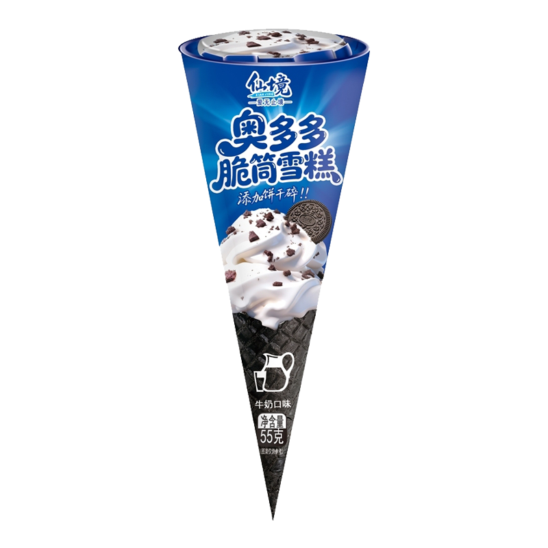仙境 奥多多(牛奶口味)脆筒雪糕55克