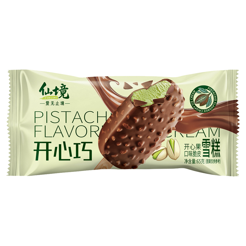 仙境 开心巧(开心果口味)脆皮雪糕65克