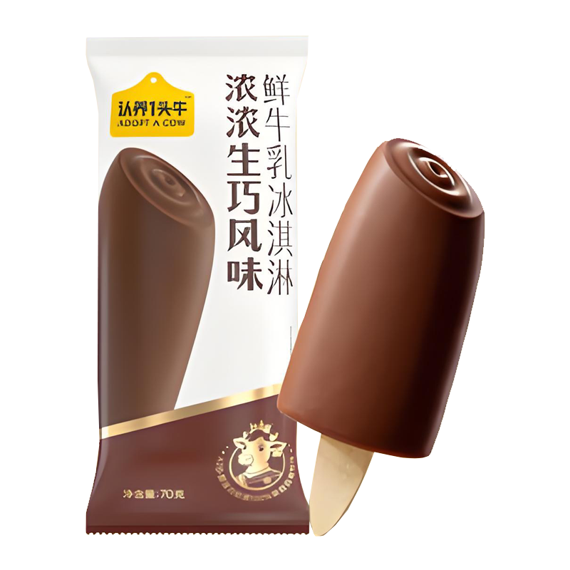 认养1头牛 浓浓生巧风味鲜牛乳冰淇淋70克
