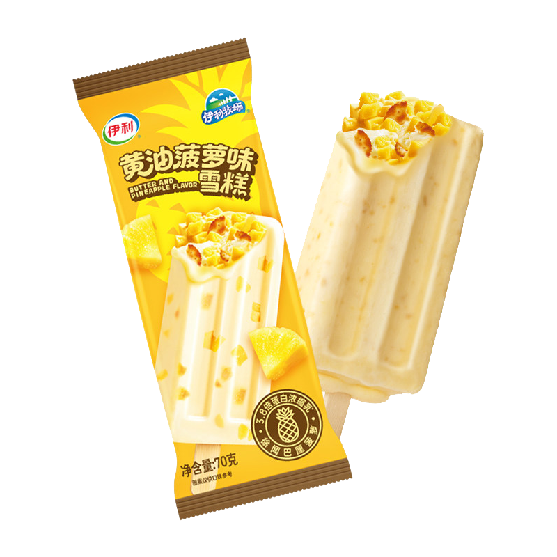 伊利牧场 黄油菠萝味雪糕70克