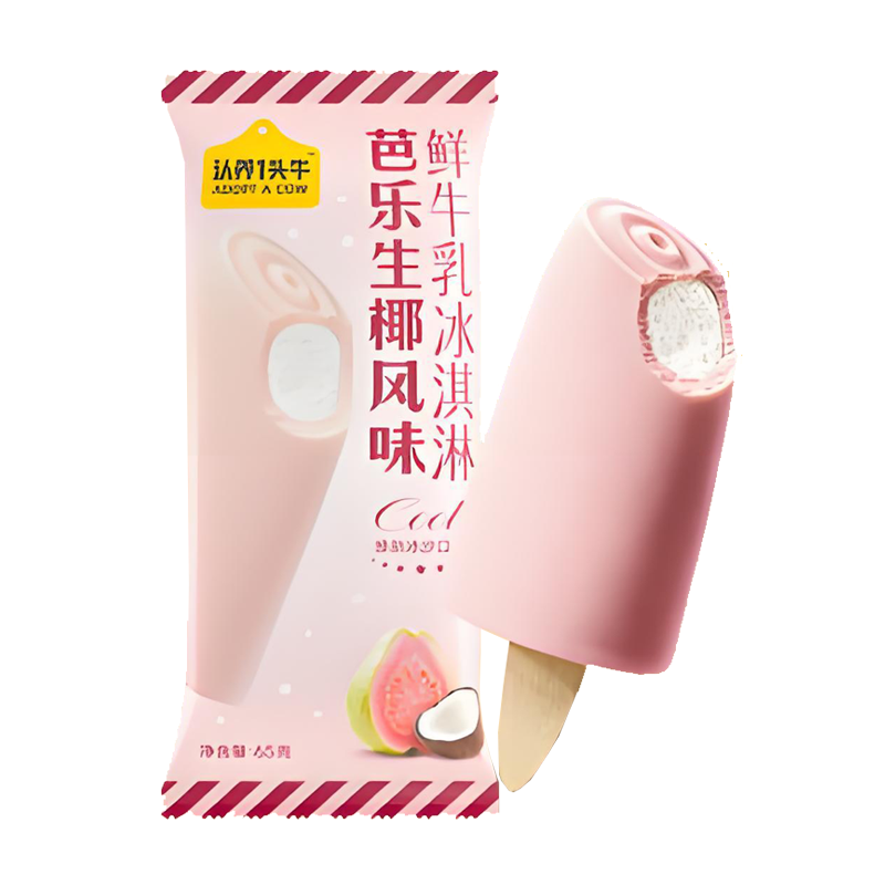 认养1头牛 芭乐生椰风味鲜牛乳冰淇淋65克