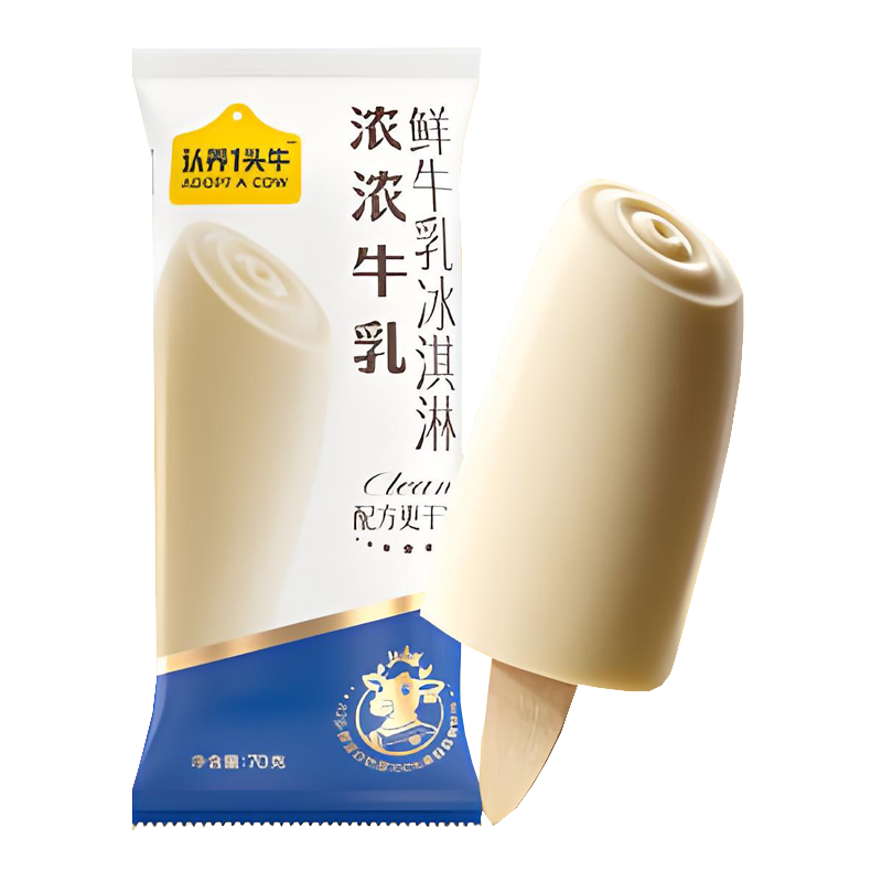 认养1头牛 浓浓牛乳鲜牛乳冰淇淋70克