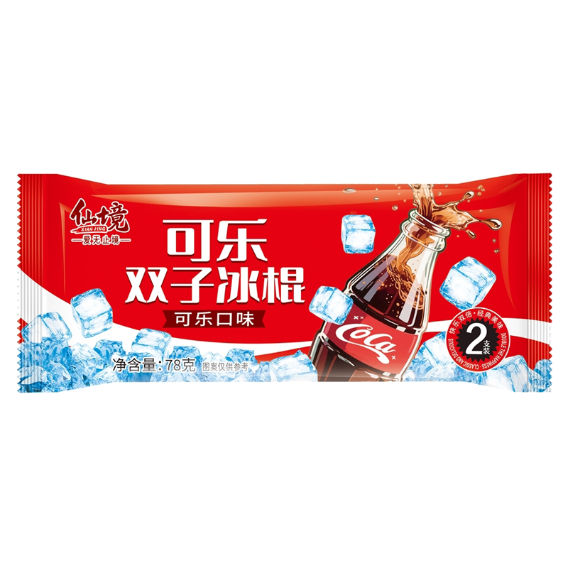 仙境 可乐双子(可乐口味)冰棍78克