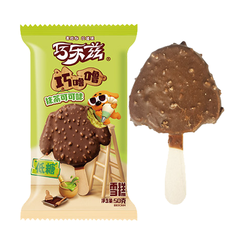 伊利巧乐兹 巧噜噜低糖抹茶可可味雪糕50克