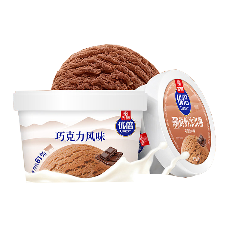 光明 优倍(巧克力风味)鲜奶冰淇淋90克