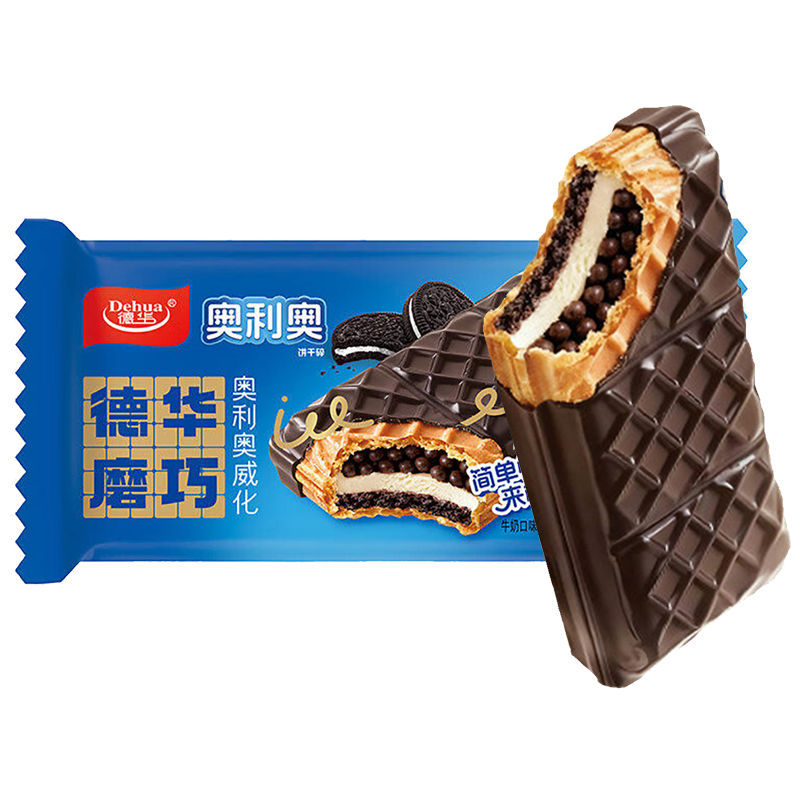 德华×奥利奥 磨巧(牛奶口味)奥利奥威化冰淇淋85克