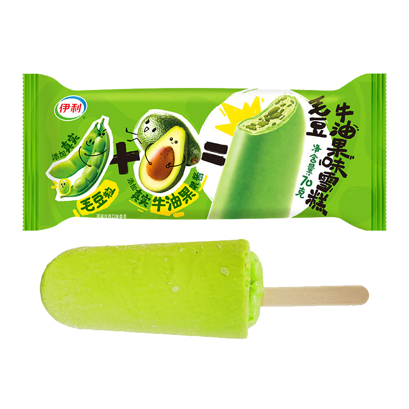 伊利 毛豆牛油果味雪糕70克