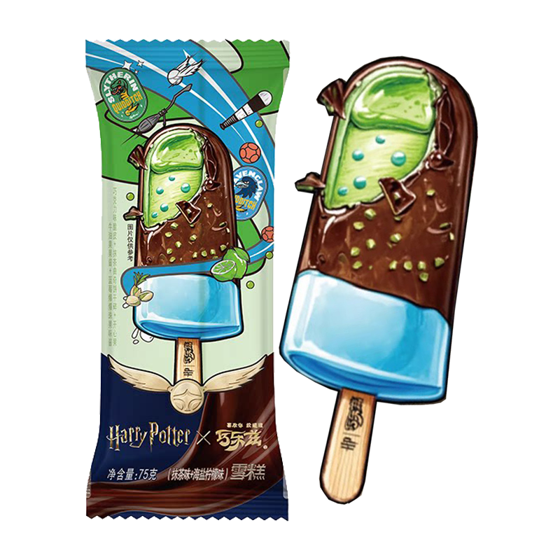 伊利巧乐兹×哈利波特 抹茶味+海盐柠檬味雪糕75克