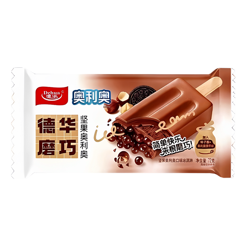 德华×奥利奥 磨巧(坚果奥利奥口味)冰淇淋72克
