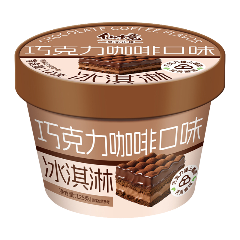 仙境 巧克力咖啡口味冰淇淋125克