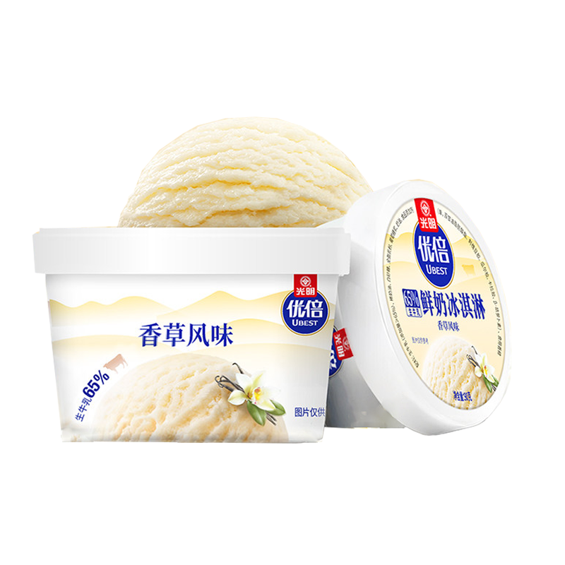 光明 优倍(香草风味)鲜奶冰淇淋90克