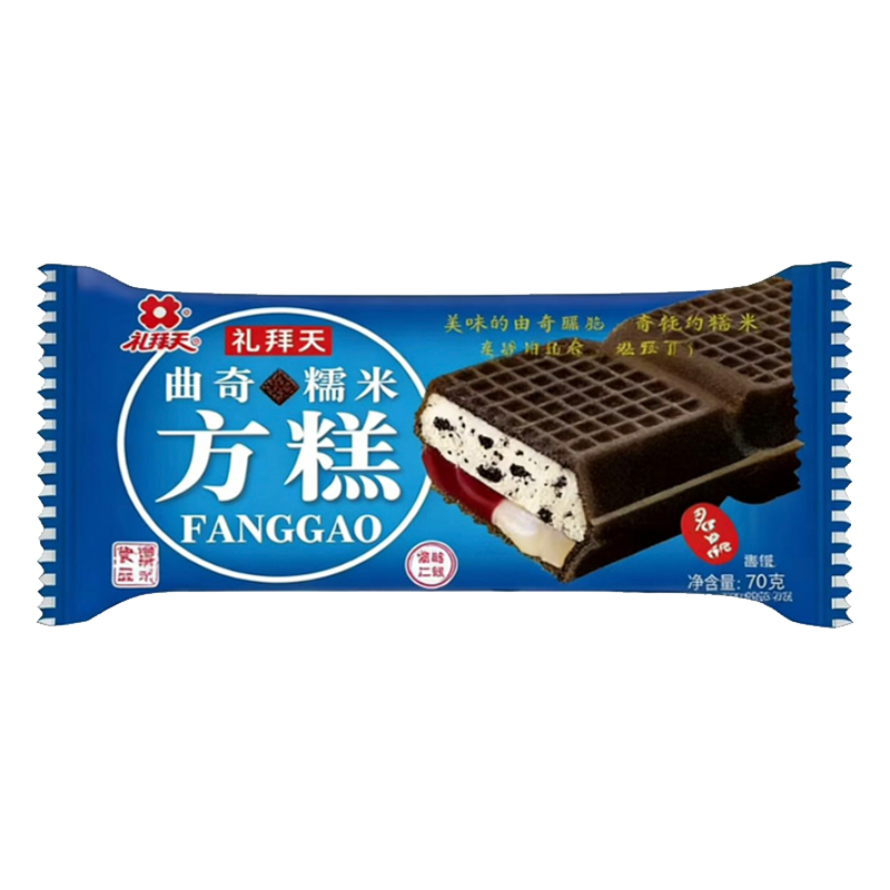 礼拜天 曲奇糯米方糕雪糕70克