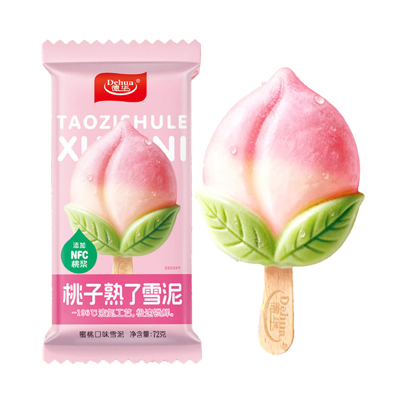 德华 桃子熟了(蜜桃口味)雪泥72克